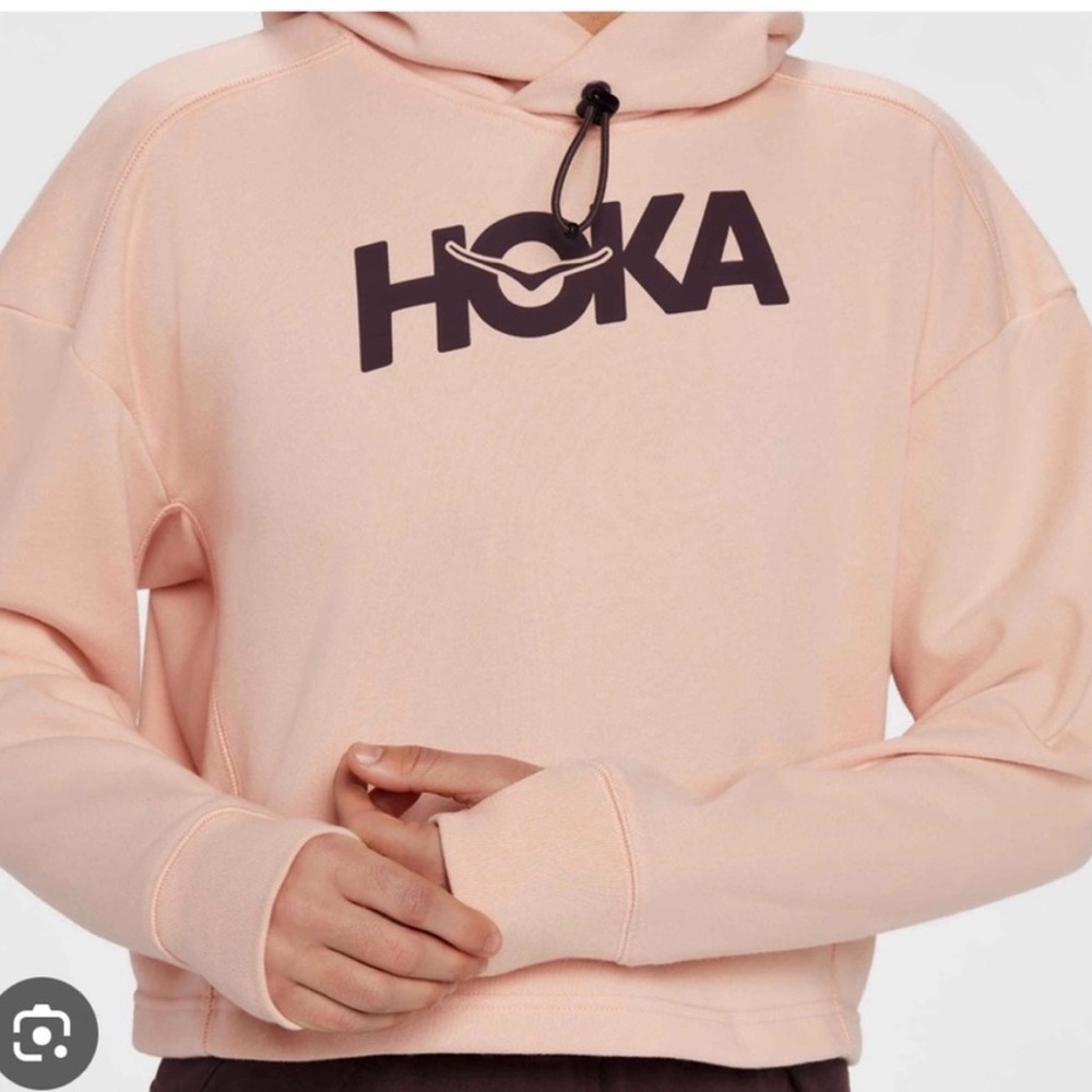 Goes away tomorrow sunday-Hoka one one-NWOT cropped hoodie
